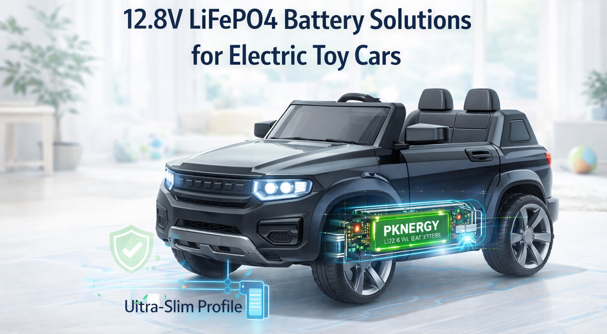 12V / 12.8V LiFePO4 Battery Solutions for Electric Ride-On Toy Cars