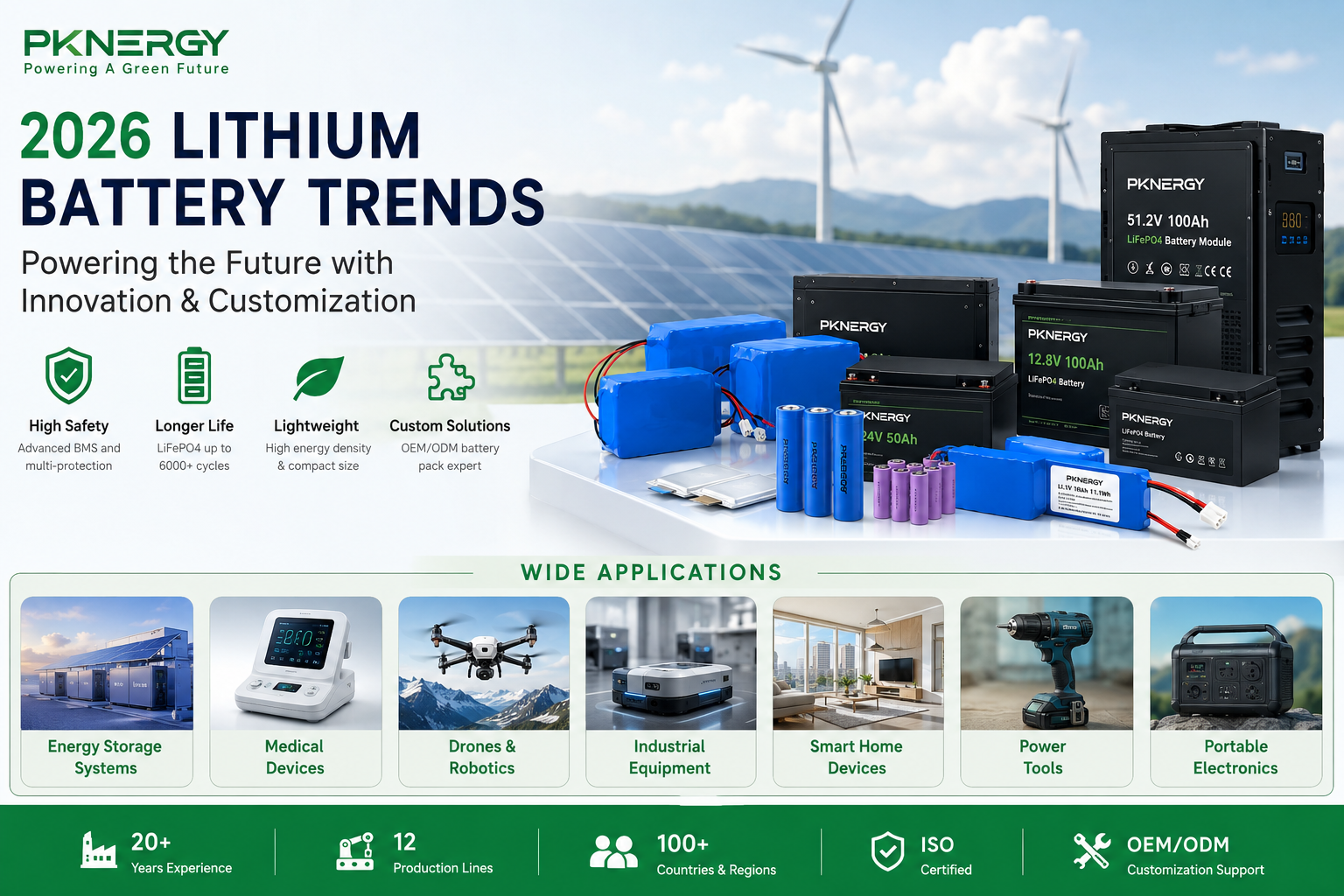 2026 Lithium Battery Trends: Why OEM Manufacturers Are Choosing Advanced Custom Battery Solutions