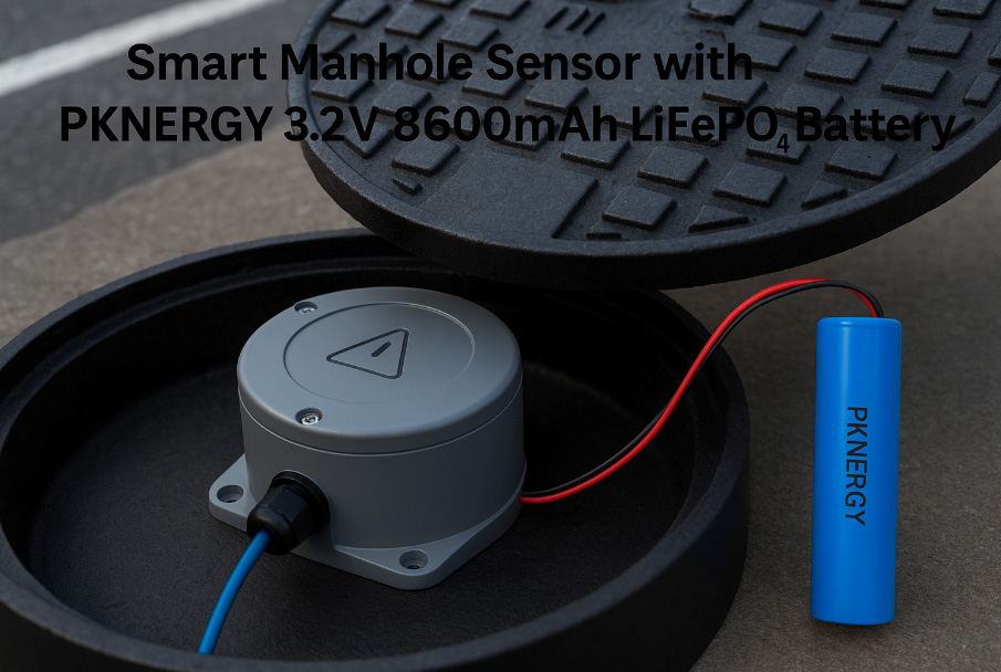 Empowering Smart Manhole Sensors with PKNERGY 3.2V 8600mAh LiFePO4 Battery for Long-Term Urban Monitoring (1)