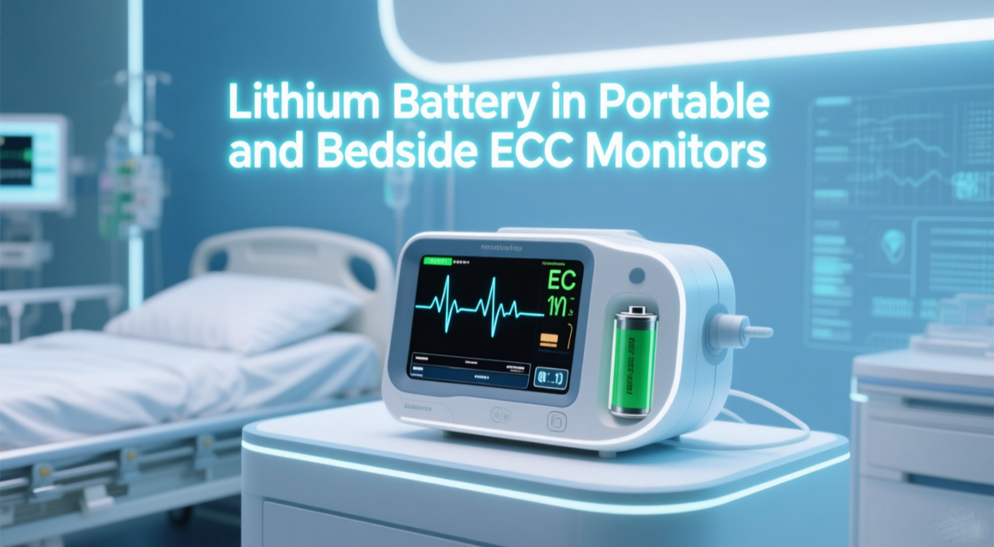 Lithium Battery in Portable and Bedside ECG Monitors