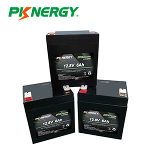 PKNERGY 12.8V 6Ah-Grade A LiFePo4 Sostitu...