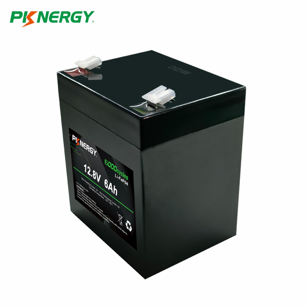 PKNERGY 12.8V 6Ah LiFePO4 Replacing Lead Acid Battery