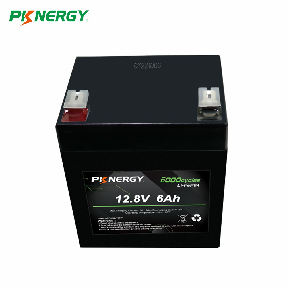 PKNERGY 12.8V 6Ah-Grade A LiFePo4 Battery Pack