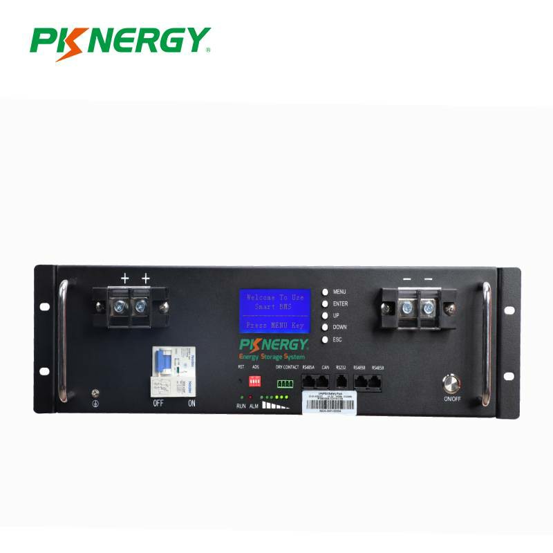 PKNERGY 3U 51.2V 100Ah 5Kwh Rack Mounted Lifepo4 Battery with LCD Screen