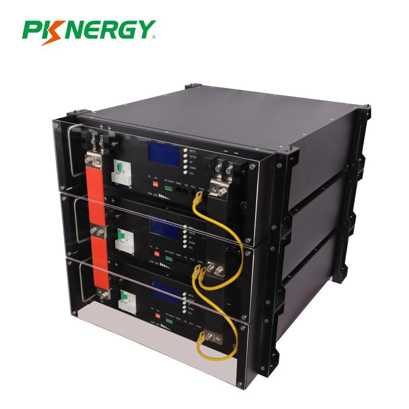 PKNERGY 3U 48V 100Ah 5Kwh Rack Mounted Lifepo4 Battery with LCD Screen