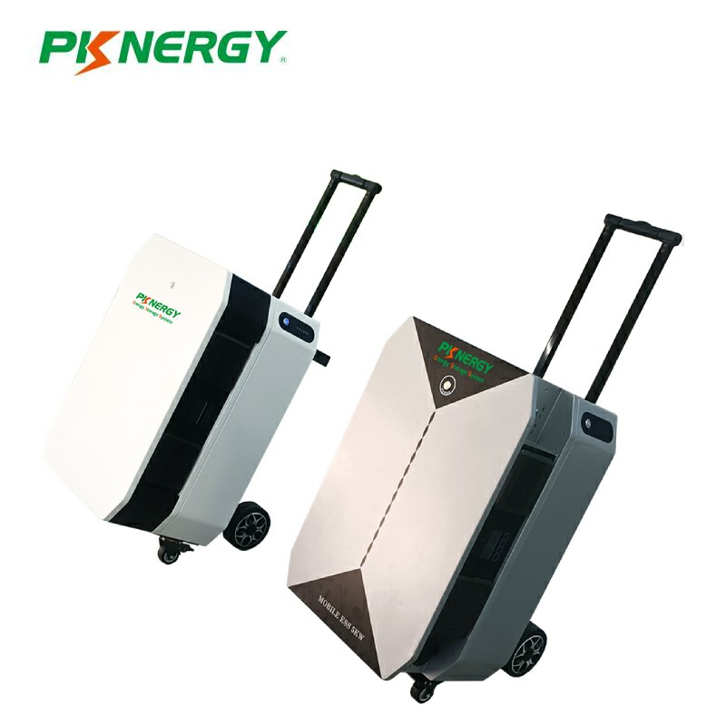PKNERGY 5Kwh-30Kwh Portable Solar Battery with Strong Wheels for Outdoor & Household