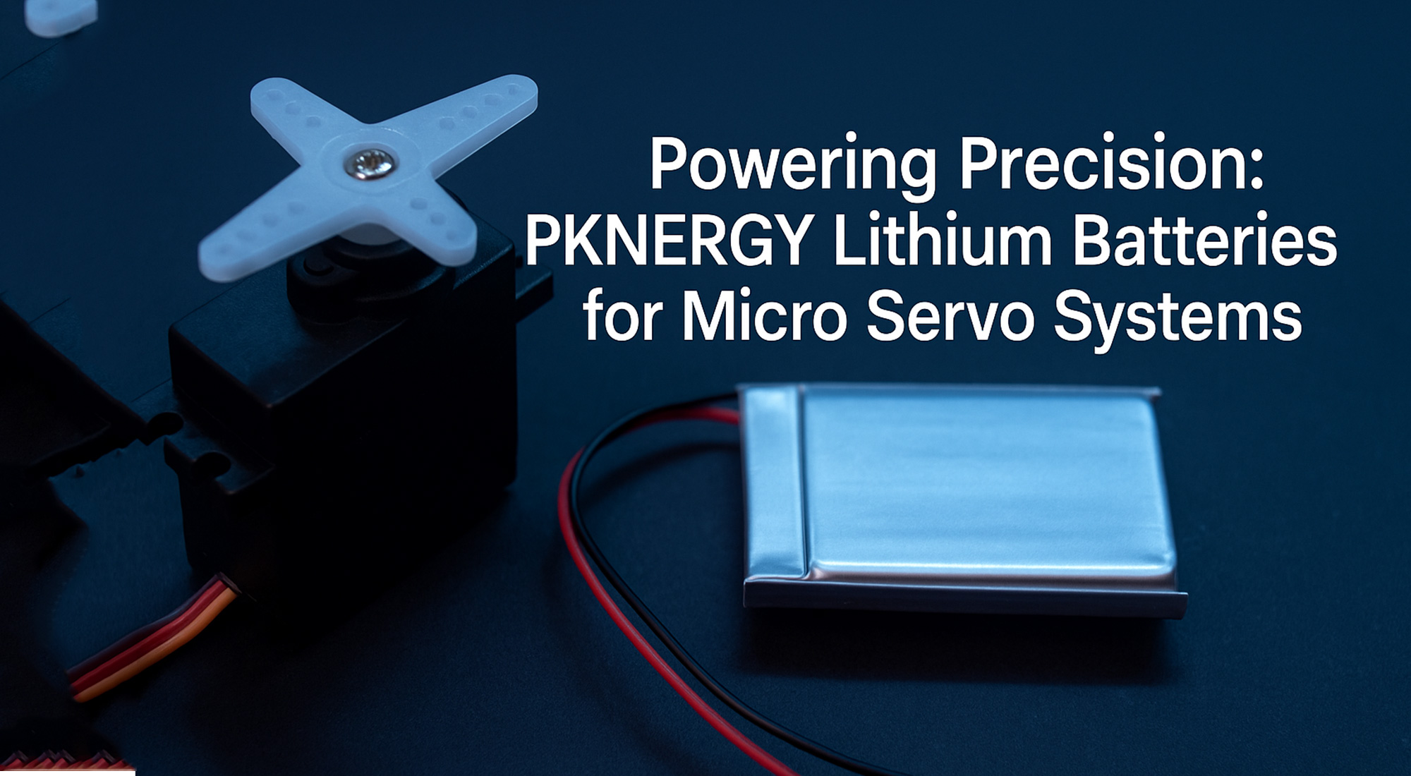 Powering Precision: PKNERGY Lithium Batteries for Micro Servo Systems