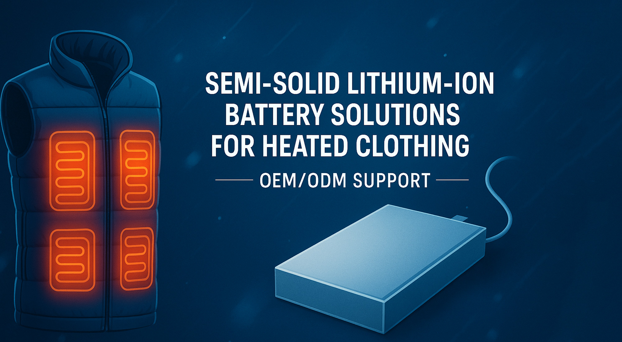 Semi-Solid Lithium-Ion Battery Solutions for Heated Clothing | OEM/ODM Support